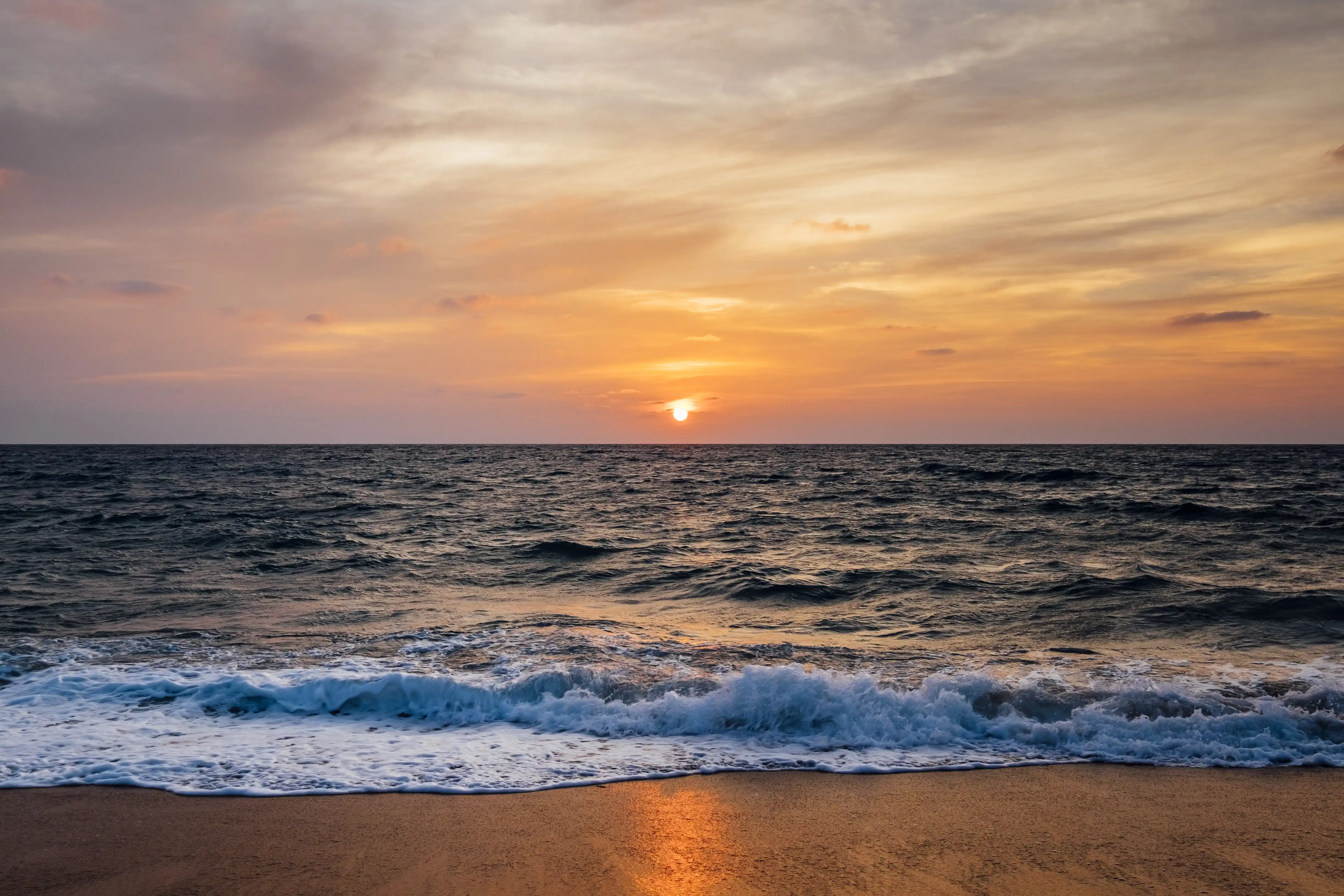 Playa de Mazunte al atardecer